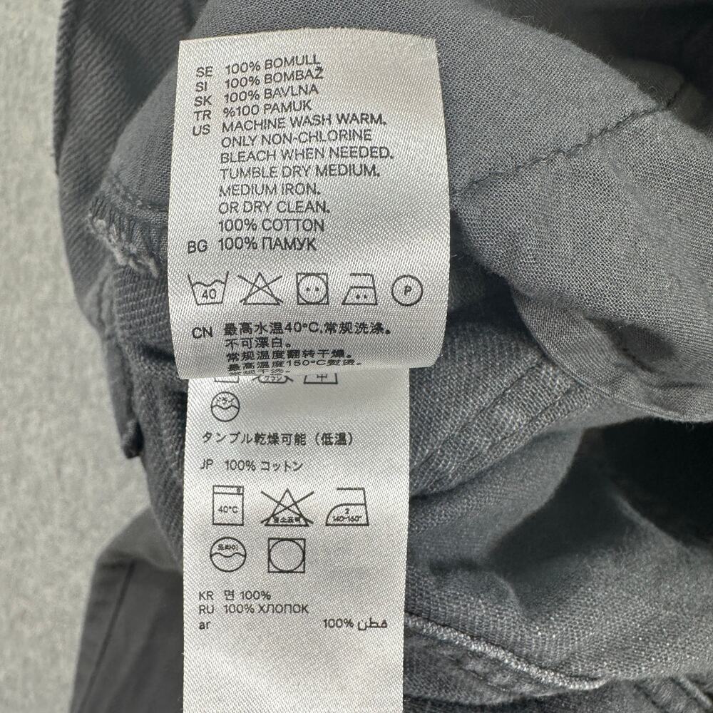 Divided Jeans H&M Slim Straight Mens 36 Gray Mid Rise Denim Casual Streetwear - Picture 5 of 10